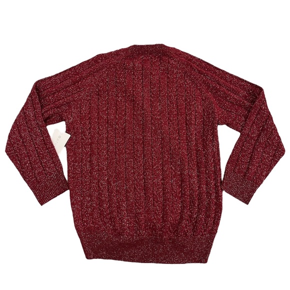 Athleta NWT Crossroads Crew Sweater Red Women's Size Small Petite - Picture 6 of 6